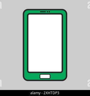 Flat telephone or mobile phone symbol Stock Vector