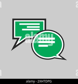 Phone call with speech bubble icon Stock Vector