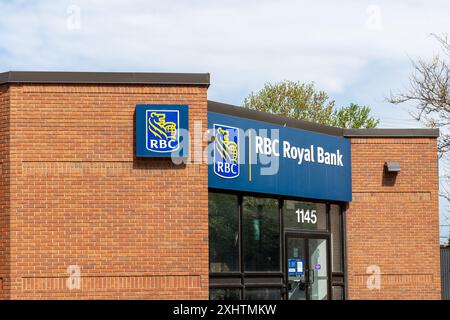 Ottawa, Canada - May 11, 2024: RBC building , Royal Bank of Canada Stock Photo