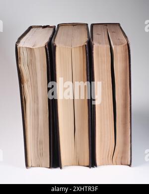 old books isolated on white Stock Photo