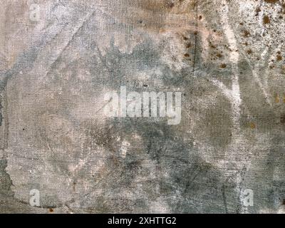 abstract colorful hand painted canvas. weathered background texture. Stock Photo