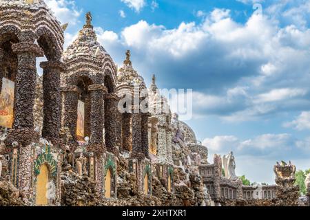 Interior of the Grotto of the Redemption in West Bend, Iowa Stock Photo