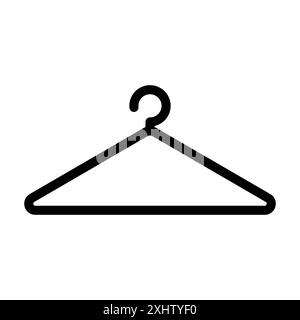 hanger icon linear logo mark set collection in black and white for web Stock Vector
