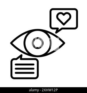 Viewable Impression icon linear logo mark set collection in black and white for web Stock Vector