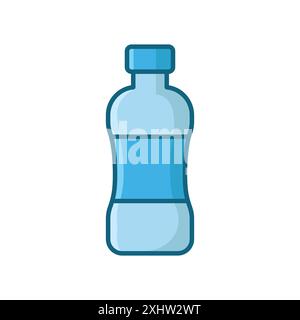 water bottle icon vector design template in white background Stock Vector