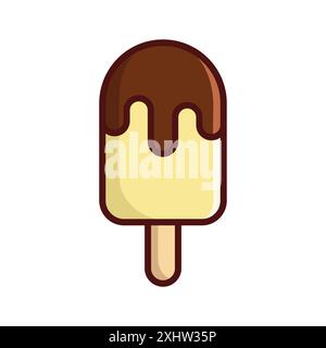 ice cream icon vector design template in white background Stock Vector