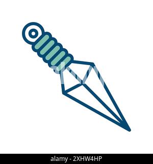 kunai icon vector design template in white background Stock Vector