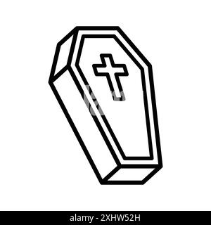 coffin icon vector design template Stock Vector