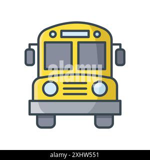 bus icon vector design template in white background Stock Vector