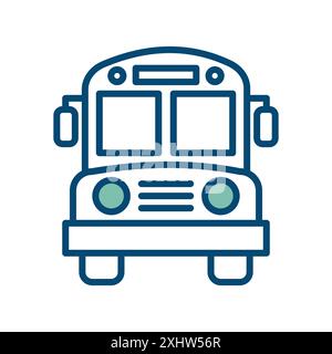 bus icon vector design template in white background Stock Vector