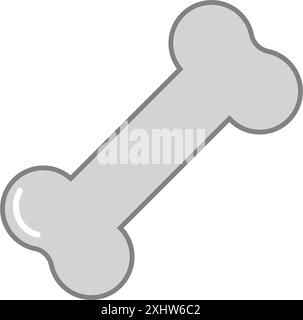 Dog bone line icon. Vector illustration Stock Vector