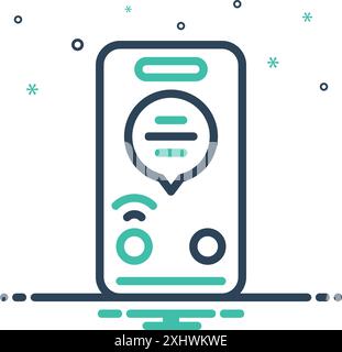 Response message to incoming call smartphone interface vector template ...