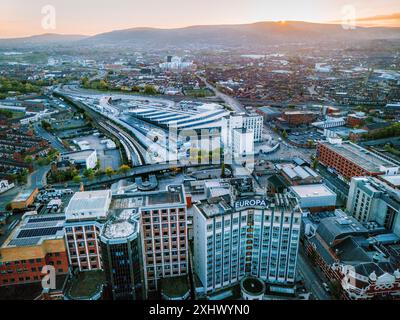 Belfast's new transport hub, Grand Central station Stock Photo