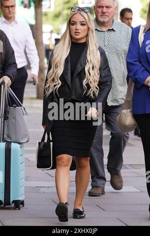 Victoria Thomas Bowen arrives at Westminster Magistrates' Court in