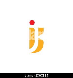 IJ Logo Vector Design. Initial IJ Icon Stock Vector