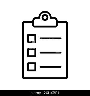 clipboard icon vector design template in white background Stock Vector