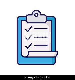 clipboard icon vector design template in white background Stock Vector