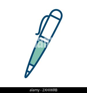 pen icon vector design template in white background Stock Vector