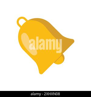 christmas bell icon vector design template in white background Stock Vector