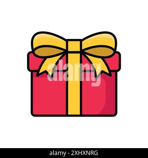 gift icon vector design template in white background Stock Vector