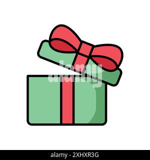 gift icon vector design template in white background Stock Vector