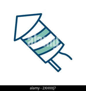 firework icon vector design template in white background Stock Vector