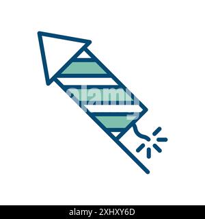 firework icon vector design template in white background Stock Vector