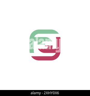Letter FS Logo Template. FS Icon Stock Vector