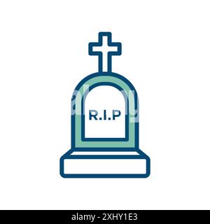 tombstone icon vector design template Stock Vector