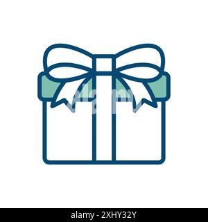 gift icon vector design template simple in white background Stock Vector
