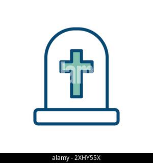 tombstone icon vector design template Stock Vector