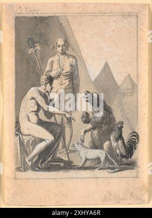 This drawing by Nicolai Abildgaard, created between 1743 and 1809 ...
