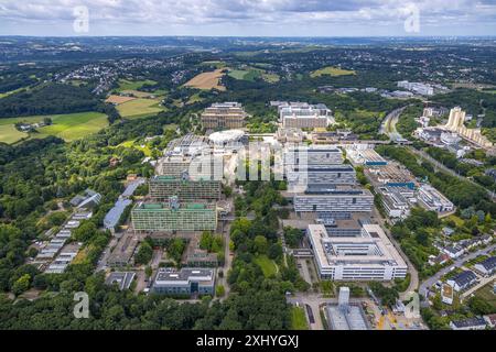 Luftbild, RUB Ruhr-Universität Bochum, Baustelle, Querenburg, Bochum ...