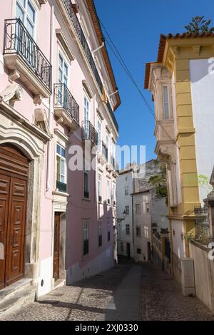 Rua Coutinhos in the historic center of Coimbra, Portugal Stock Photo