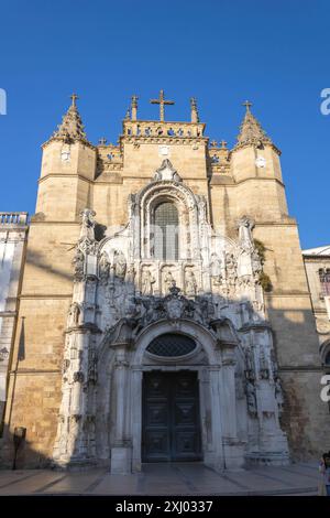 Church of Santa Cruz (Holy Cross), Coimbra, Portugal Stock Photo