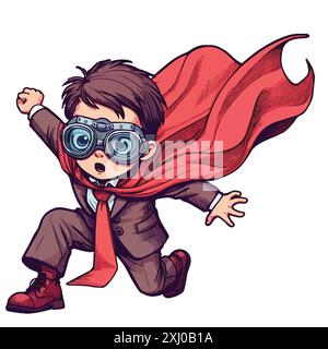 Super hero Boy Stock Vector