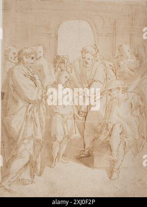 David is anointed by Samuel Stock Photo - Alamy