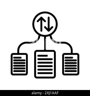 case priority icon linear logo mark set collection in black and white for web Stock Vector