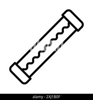 Electric fuse icon linear logo mark set collection in black and white for web Stock Vector