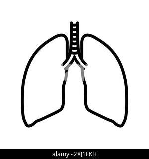 Lungs in Black and White Stock Vector Image & Art - Alamy