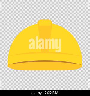 Construction Safety Yellow Helmet Icon Stock Vector