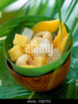 exotic fruit salad Stock Photo