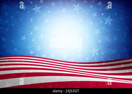 US Election Background and United States Elections with stars and stripes as an American presidential election and symbol of USA patriotism and cultur Stock Photo