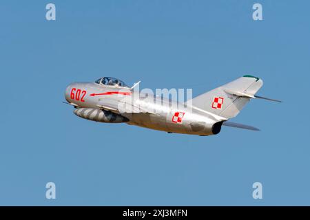 MiG-15 at CIAV Air Show 2024 in Varazdin, Croatia Stock Photo