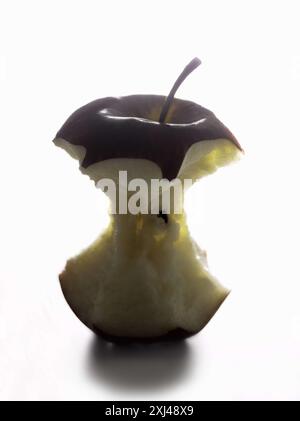 Apple core Stock Photo