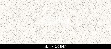 Terrazzo flooring seamless pattern. Vector realistic asphalt texture with colorful mosaic elements. Terrazo tile with natural pieces of marble Stock Vector