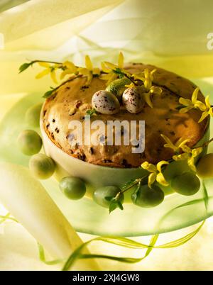 Marzipan Easter cake Stock Photo