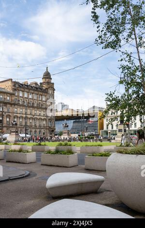 Glasgow Queen Street, Merchants House of Glasgow and Millennium Hotel, George Square, Glasgow, Scotland, UK Stock Photo