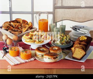 Brunch table Stock Photo