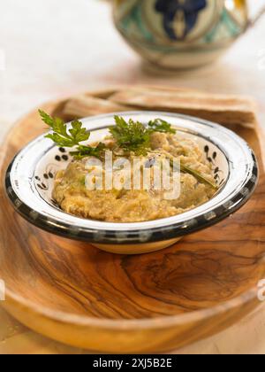 Eggplant puree Stock Photo